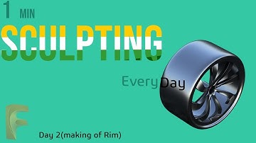 1 Min Sculpting | Every Day-2 | making of RIM | Fusion 360