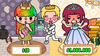 Rich Prince Fell In Love With $10 Princess💲👸👑 Princess Stories 🕌 | Toca Life World | Toca Boca