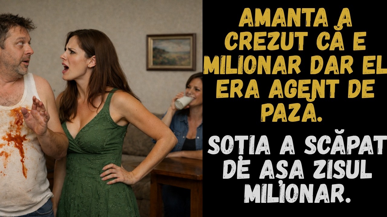 Amanta l-a crezut milionar dar el era doar agent de pază. Soția s-a eliberat de așa zisul milionar..