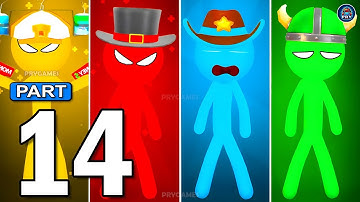 Stickman Party - Gameplay Walkthrough Part 14 Tournament Mode 1 2 3 4 Players Free New MiniGames