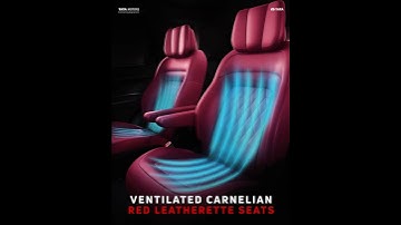 Tata SAFARI #RedHotDark Edition | Ventilated Carnelian Red Leatherette Seats