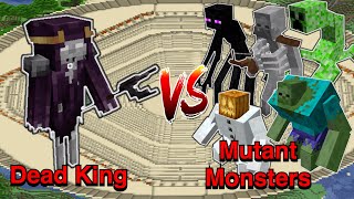 Minecraft |Mobs Battle| Dead King (Iron's Spells 'n Spellbooks)VS Mutant Monsters