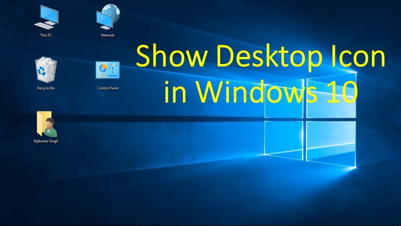 How To Show Desktop Icons In Windows YouTube