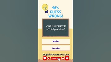 📚 90% of English Learners Guess This Word Wrong! #EnglishGrammarQuiz #TestYourEnglish