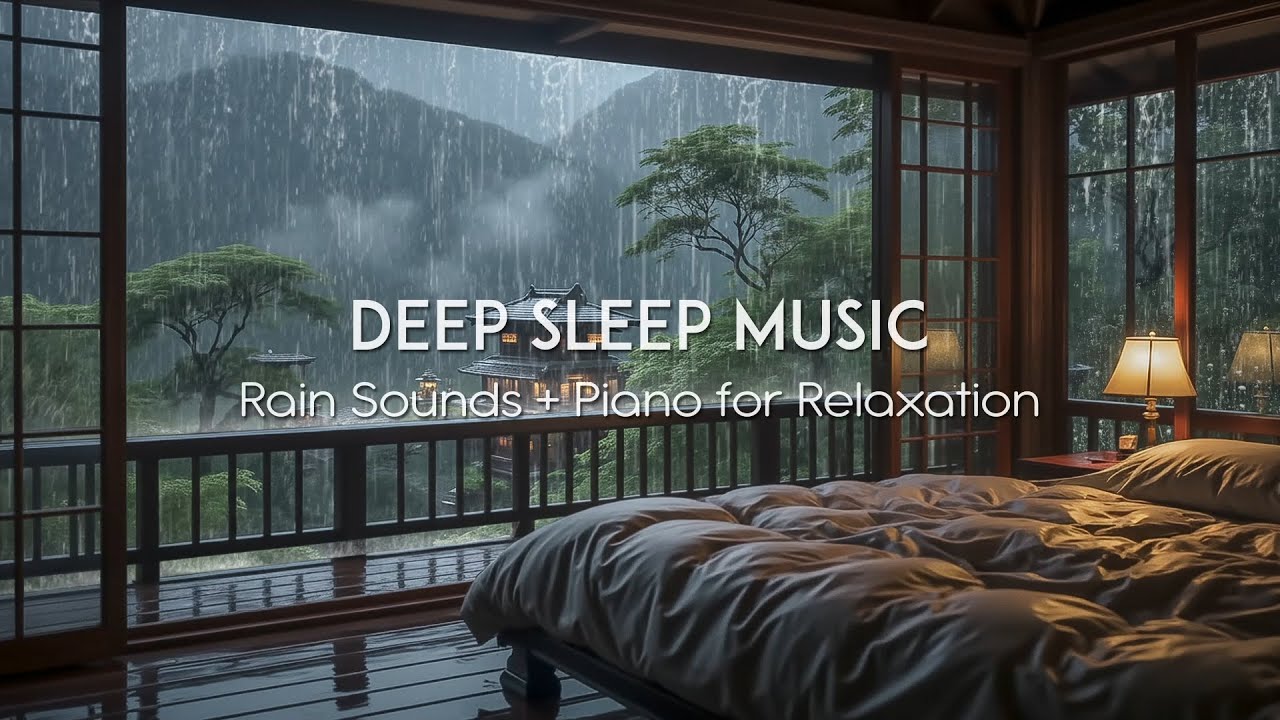 Relaxing Piano & Rain Sounds | Peaceful Sleep Music for Stress Relief ...