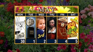 Calendar: Week of April 30