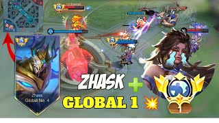 GLOBAL ZHASK VS GLOBAL MASHA RANKED MATCH - Mobile Legends
