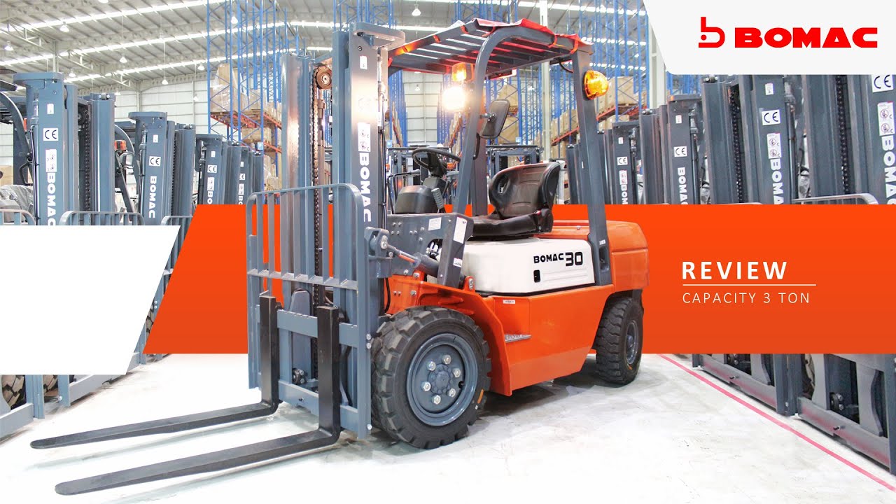 Review Forklift 3t Bomac Engine Bomac Forklift Youtube