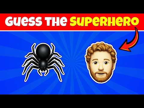 Guess The Superhero By Emoji Quiz! 🦸|🎯 Marvel & DC Superhero Emoji Quiz!