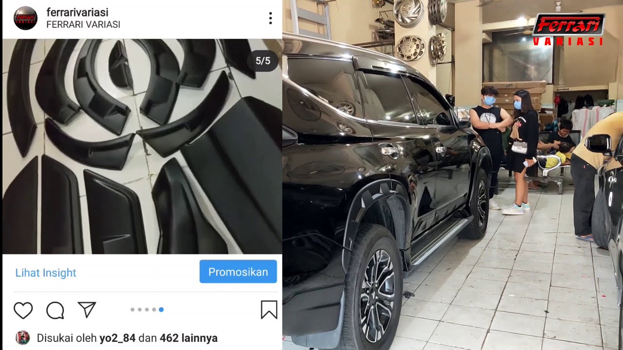 PAJERO UPGRADE KE TIPE TERMAHAL FERRARI VARIASI SURABAYA 