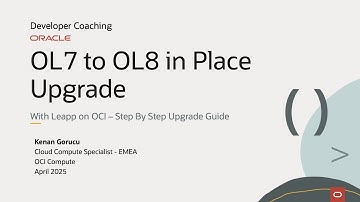 OL7 to OL8 In Place Upgrade with Leapp Utility on OCI