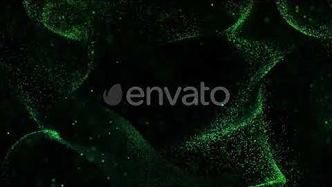 Green Dynamic Particles Background Loop | Motion Graphics - Envato elements