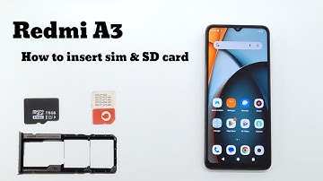 Redmi A3 How to insert sim and SD card