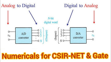 Lec.6 Electronics| Some questions based on A/D and D/A Converter for CSIR-NET & Gate