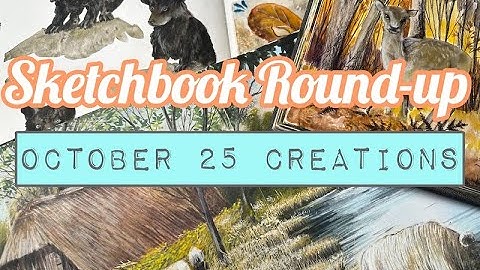 My Creative October- Including a Rare Peek into my Accordion Sketchbook!