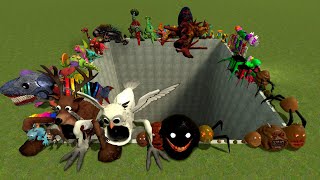 Chutando o novo jardim da família Siren Head de Banban em um enorme buraco de pesadelo com Poppy ...