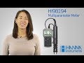 How to  using the hanna hi98194 waterproof portable multiparameter meter