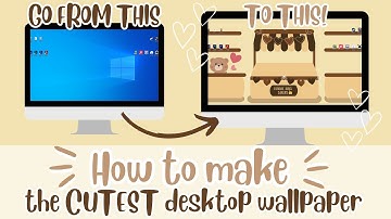 How To Make An Aesthetic Bakery Desktop Wallpaper Using Canva 🥐🤎