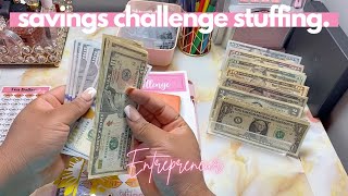 Stuffing Savings Challenges | 100 Envelope Challenge | OhmyfroBudgets