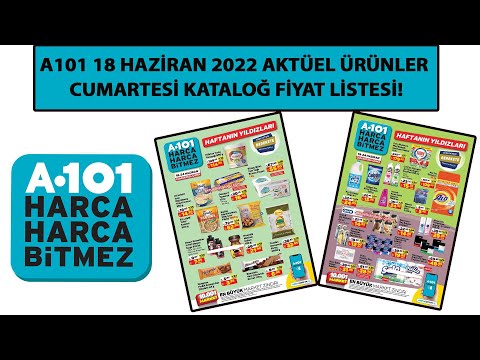 A101 18 HAZİRAN 2022 AKTÜEL ÜRÜNLER CUMARTESİ KATALOG FİYAT LİSTESİ