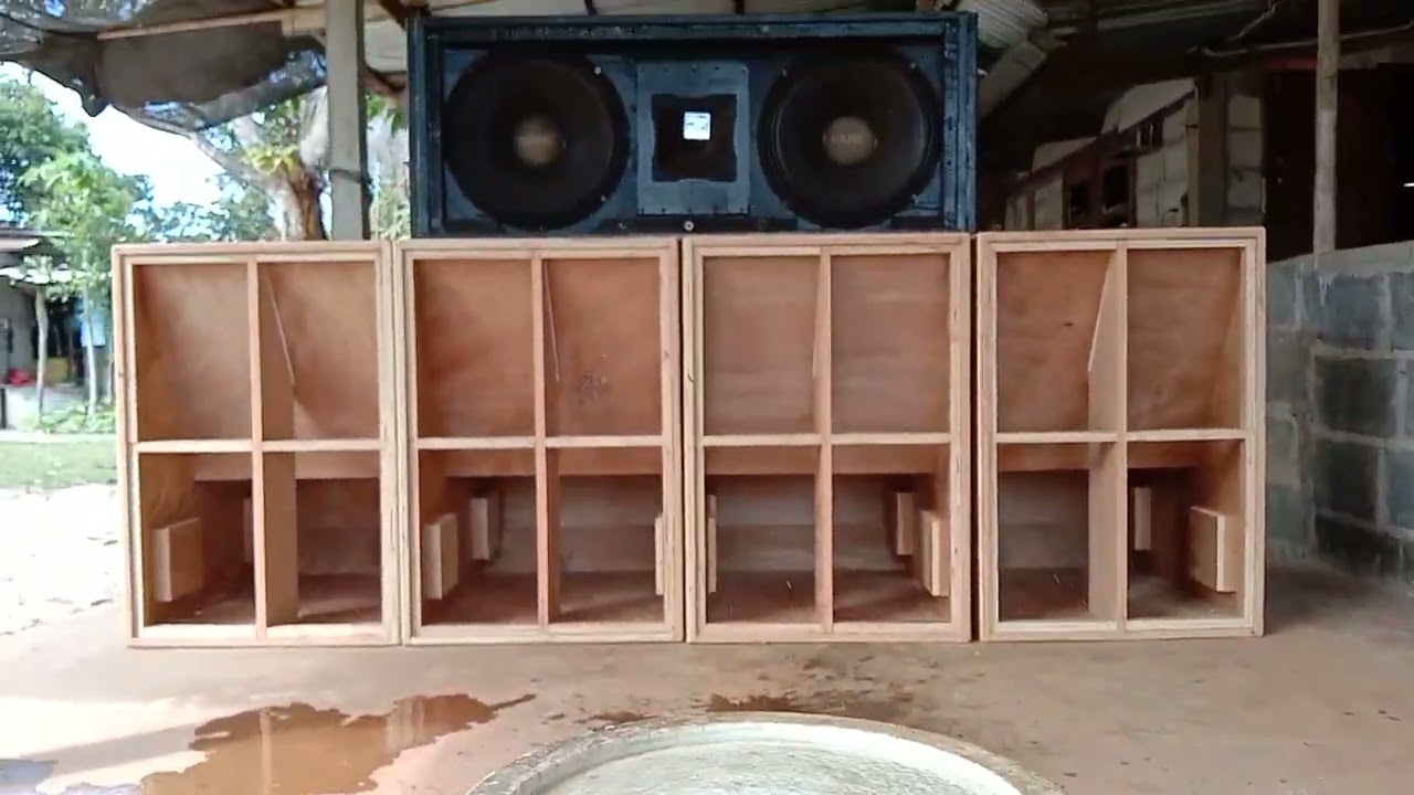 test box subwoofer 18inc horn loaded