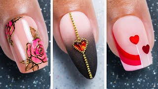 5 Easy Valentine's Day Nail Art Ideas | Best Nail Art Compilation