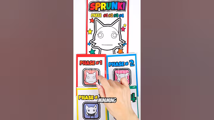 🌈SPRUNKI OC Big Wenda | ASMR Phase 1vs2vs3vs4 Squishy #blindbag #papercraft #sprunki