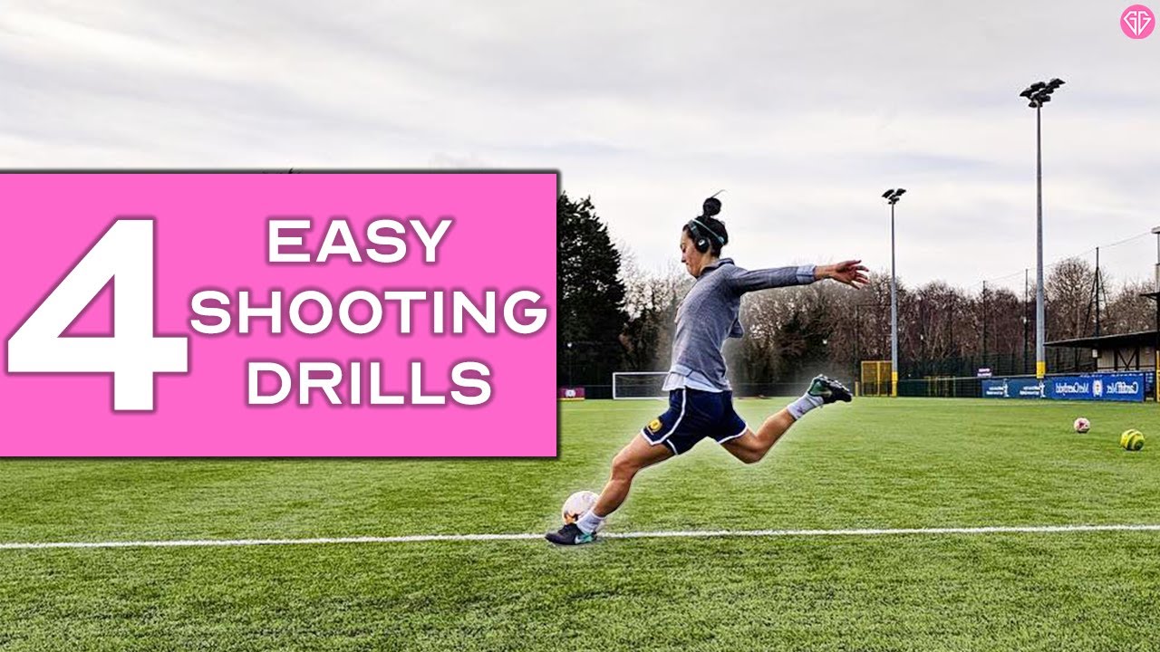 4 EASY SHOOTING DRILLS HOW TO SHOOT A SOCCER BALL by Goluremi Girls