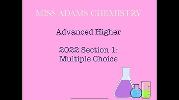 Advanced Higher: 2022 Multiple Choice
