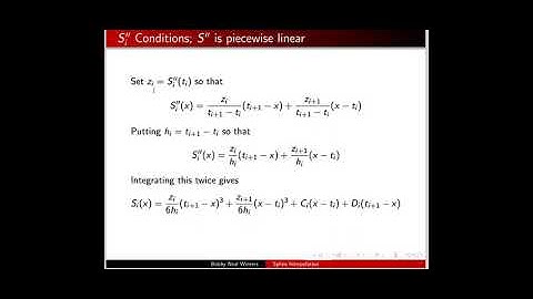 Lecture 15-Spline Interpolation