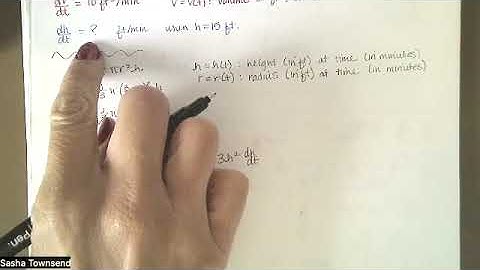 3.2.1 First Example, Related Rates - Analytic Geometry and Calculus I