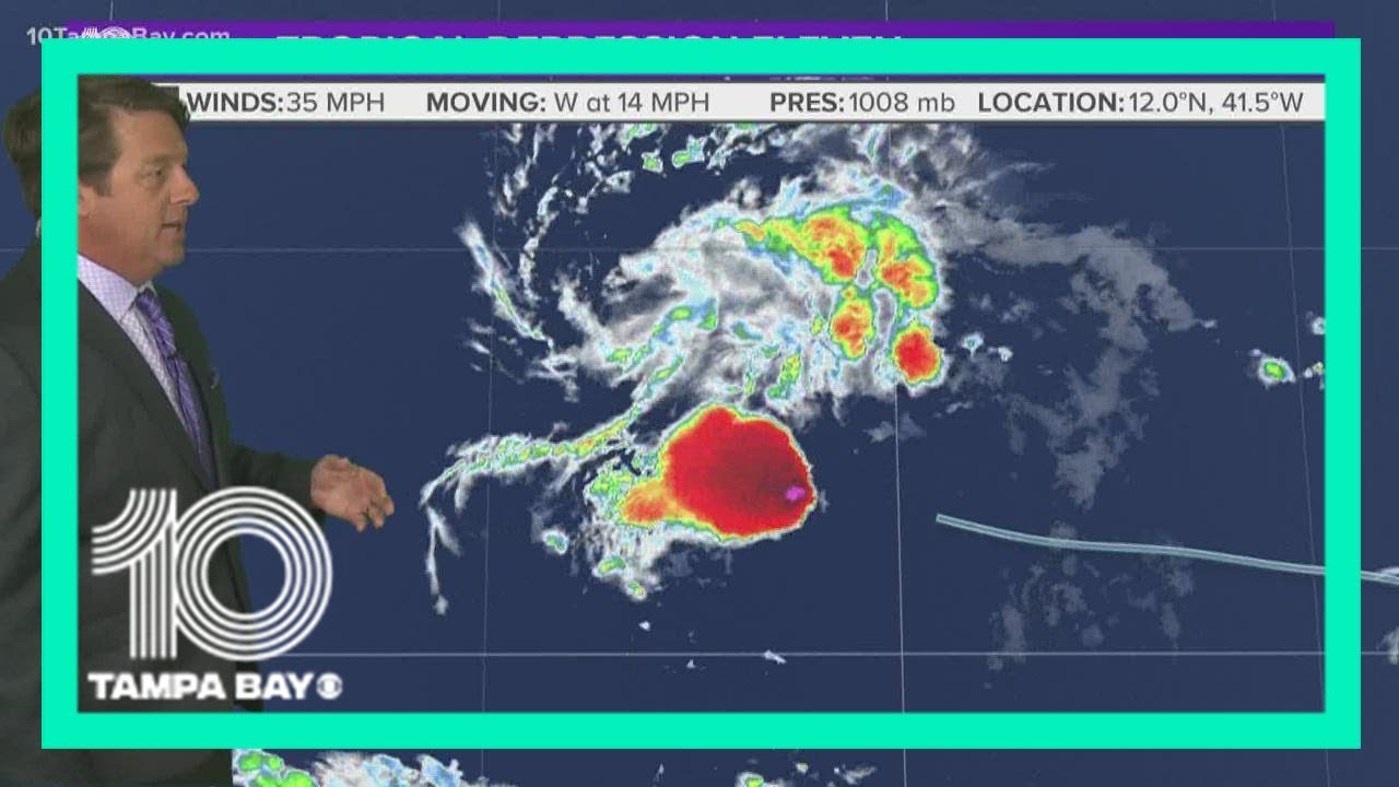 Tropical Depression Eleven forecast to strengthen in the Atlantic: 11 p ...