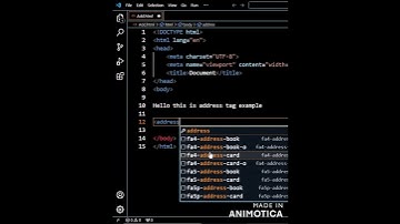 address tag in html #htmlbasics