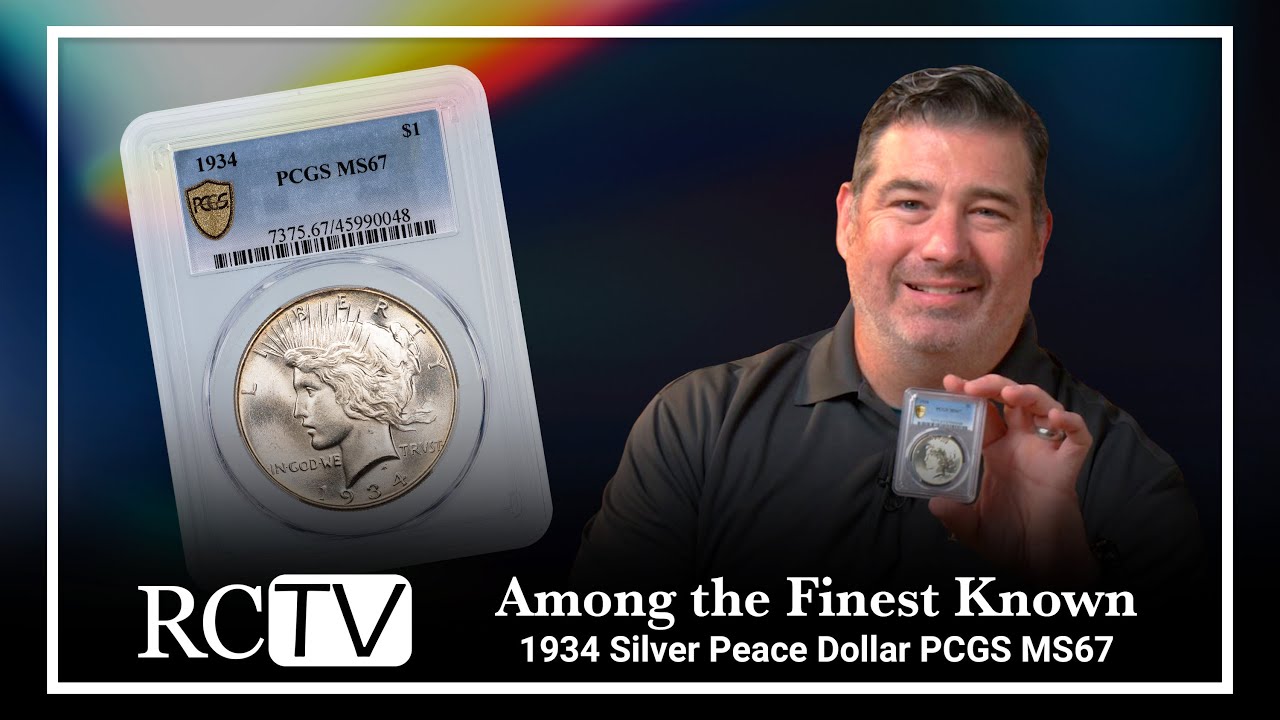 Among the Finest Known: 1934 Silver Peace Dollar PCGS MS67 - YouTube