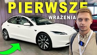 Nowa Tesla Model 3 - Moje pierwsze wrażenia i test wnętrza samochodu ? Co za zmiany! Kiedy Model Y?