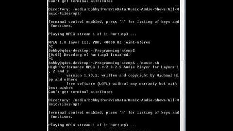 Example YadBash Desktop Launcher to Play mp3 files using MPG123