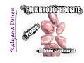 Faux rhodochrosite - Premo - polymer clay tutorial 255