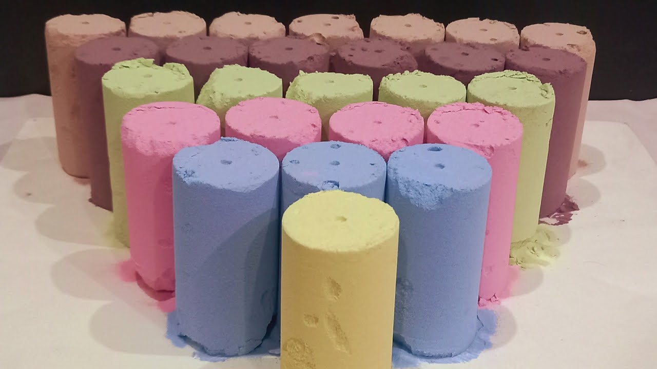 Colorful Baking Soda ASMR  Super Satisfying Crush Sounds ✨