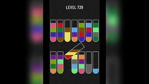 Water sort puzzle level 739