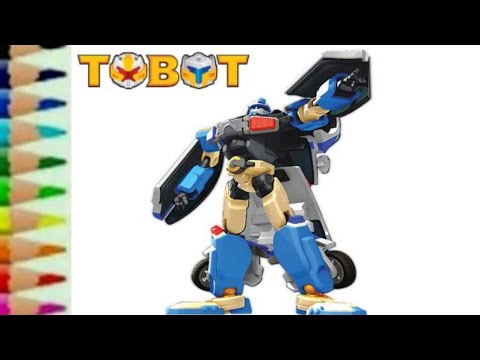 Tobot C Police Transformers CarBot Belajar menggambar 