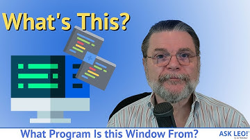 What Program Is this Window From?