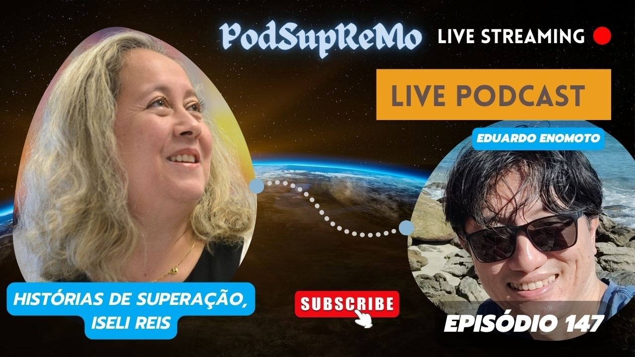 Capa do episódio 147 do PodSupReMo com Iseli Reis