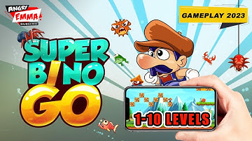 Super Bino Go - Levels 1-10 + BOSS (Android Gameplay 2023)