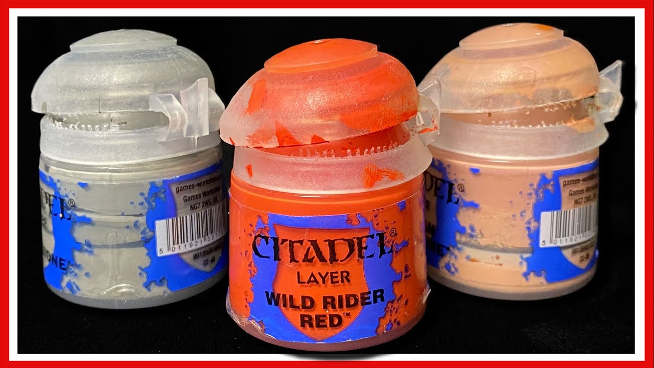 The BEST Way to Clean Citadel Paint Lids 