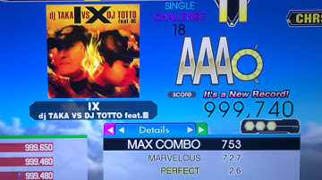 IX Challenge (18) 26p PFC 999,740 World Record [DDR Ace]