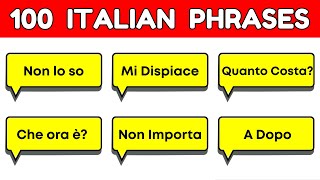 100 Easy Italian Phrases for Beginners | Italian Lesson | Italian Language
