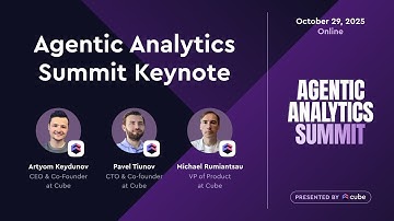 Agentic Analytics Summit Keynote: The Future of Data Analytics