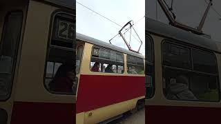 Короче, вагон 26 маршрута #kharkiv #transport #tram