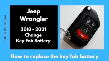 Jeep Wrangler Key Fob Battery Replacement (2018 - 2021)