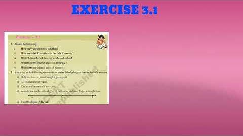 A.P 9Th Class Mathematics Elements of Geometry Exercise 3.1